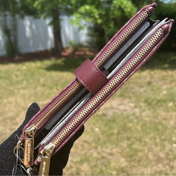 NWT $258 Michael Kors double zip wristlet - Picture 9 of 13